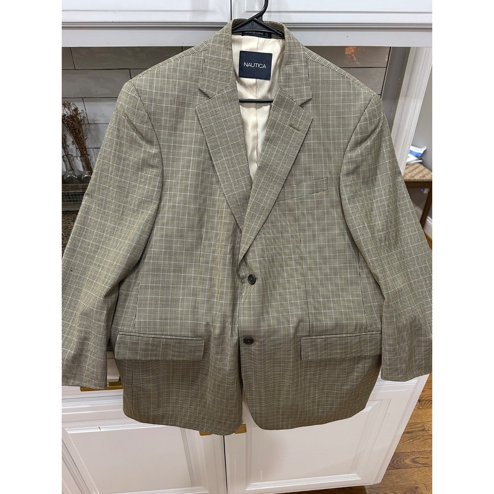 nautica 100% wool sport coat blazer 42R